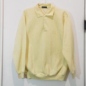 Butter yellow collared sweater